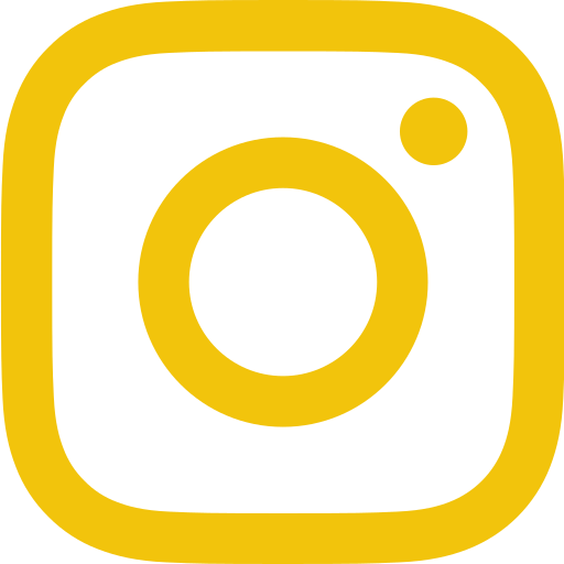 Yellow Instagram Icon with transparent background